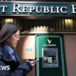 First Republic: Shares fall after more than $100bn of withdrawals