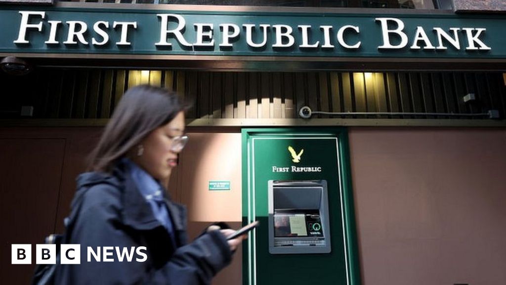 First Republic: Shares fall after more than $100bn of withdrawals